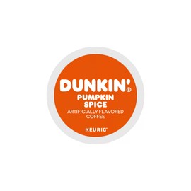 Dunkin Donuts Pumpkin Spice Coffee, 22 coffee pods, compatible with Keurig Coffee Makers