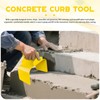 Eastrpupira Garden Edging Curb Trowel Concrete Tool, Concrete Curbing Trowel,