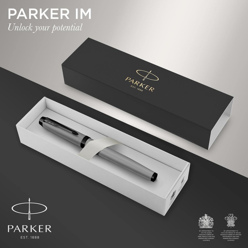 Parker IM Premium Black Edition Rollerball Pen | Achromatic Matte