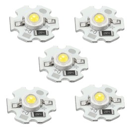 MECCANIXITY COB LED Light Chip Bead 3W 280lm 4000-4500K 20mm 5VDC Energy Saving Bulb for Spotlight Floodlight Replacement Natural White 10Pcs