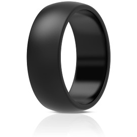 ThunderFit Silicone Wedding Rings for Men, Rubber Engagement Bands 8.7mm Wide 2.5mm Thick - 1/2/3/4/5/6/7/12/16 Variety Multipack (Pack V - Size 12.5-13 (22.2mm))