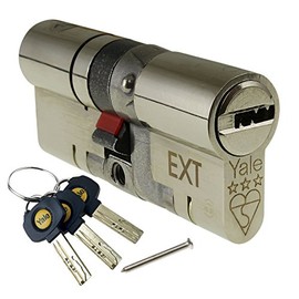 30 (INT) X 45 (EXT) 30/45 Nickel YALE Platinum 3 Star Euro Cylinder Barrel Anti Snap Bump High Security uPVC Door Lock TS2007:2014 Lock