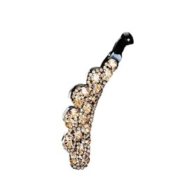 Gold Elegant Rhinestone Banana Clip Ponytail Holder Hair Clip,Banana Clips for Thin Hair, Women Vertical Clip Banana Clip Hair Clips Accessories,Hair Clips