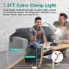 Desk Clip Lamp Holder, Clip on Light with Metal Clip