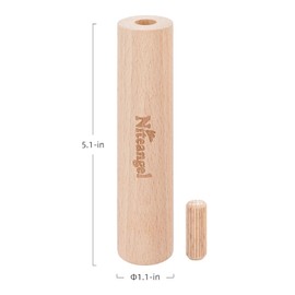 Niteangel Set of Beech Stilts for Elevating & Safely Setting Multi-Chamber Series Maze House or Hamster Wheel Platform (Set of 5 Extended Stilts (5.1'' H))