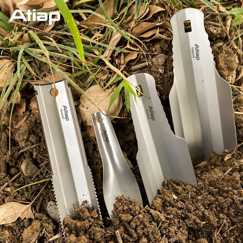 ATiAP Titanium Trowell - Ultra Lightweight Compact Shovel Ideal for