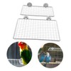 HEMOTON 2pcs Stainless Steel Parrot Perch Platforms Cozy Resting Jumping