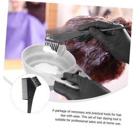 BIUDECO Hair Dyeing Kit 11pcs/Set Hair Mixing Bowl Dyeing Tools Ears Covers for Home Salon Easy Application for Long/Short Curly Hair