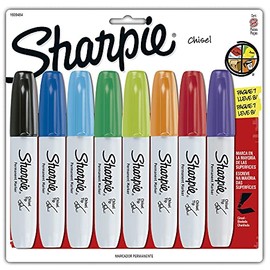 Marcador Perm.P/Cincel Sharpie Chisel Bl/8 Surtido Blister