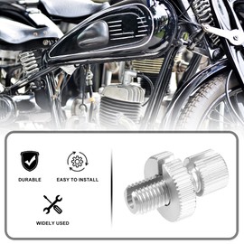 X AUTOHAUX 6 Pcs M10 Brake Clutch Cable Line Adjuster Screw Silver Tone