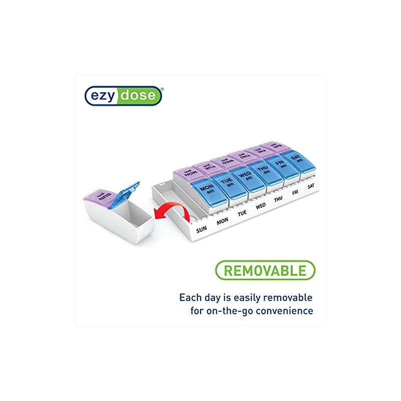 Ezy Dose Weekly AM/PM Pop-Out Pill Planner (Large)