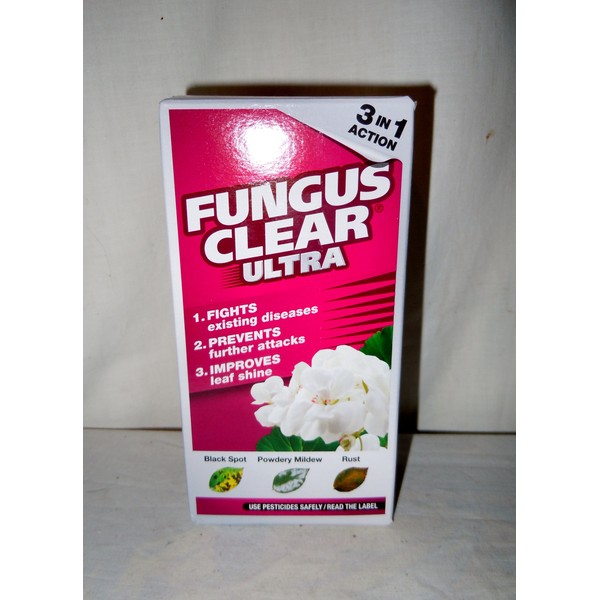 3 in 1 action, fungus clear ultra, fights existing diseases, prevents further attacks, improves leaf shine, 225ml