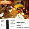 Grinsvalley Solar Chicken Coop Fan and Light Kit, 15W Powerful