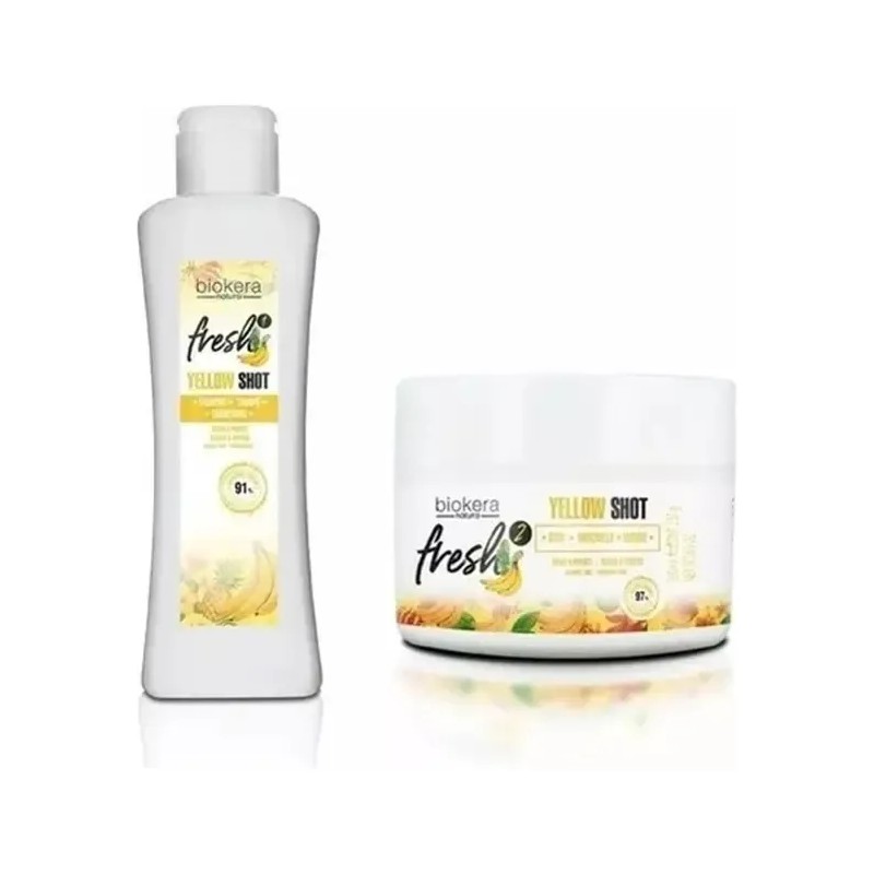 Pack Salerm Yellow Shot Shampoo 300ml Y Mascarilla 250ml