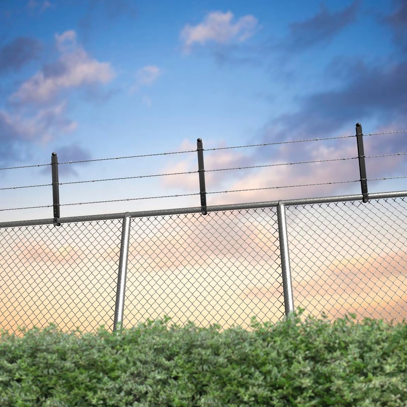 20 Pack 1-3/8'' Chain Link Fence Extension, 17'' Fence Extension