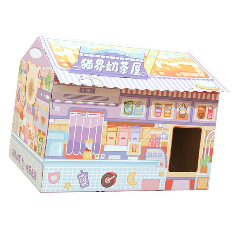 Cat House Scratching Card Fun Large Space Lovely Claw Grinding