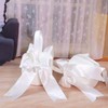2Pcs Flower Girl Basket for Wedding, Wedding Basket with Satin