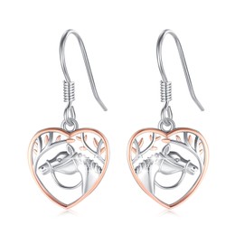 ZIPPICE Earrings for Women 925 Sterling Silver Animal Earrings Animal Jewellery Gift for Women Ladies, Sterling Silver