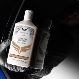 Car Gods Crystal Shield Rain Guard 250ml Car Windscreen Glass Treatment Rain Protector Waterproof Coating Anti Rain Repels Water