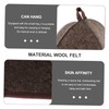 Totority 2pcs Portable Wool Felt Sauna Hat Absorbent Bath Shower