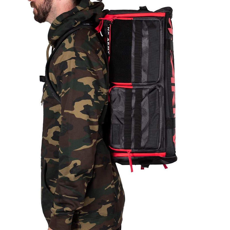 HK Army Expand Backpack Paintball Gearbag - Shroud Black/Red