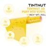 Tintnut 3D Flock Film Plotter Film Textile, Yellow Foam Iron-On