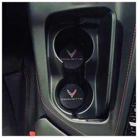 C8 Corvette Cup Holder Coaster Inserts - Set of 2