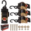 Porotmotor 4 Pack Bolt-On Retractable Ratchet Straps (2" x9'), 3000LBS