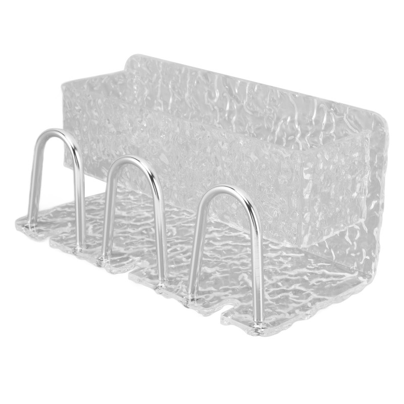 Water Ripple Toothbrush Holder Acrylic Punch Free Wall Mount Toothbrush