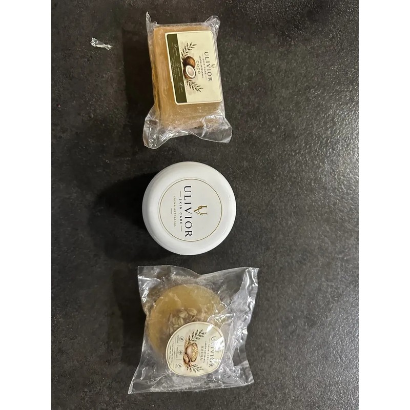 Jabón Artesanal De Avena Ulivior 50gr Para Todo Tipo De