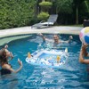 Inflatable Game Table with Waterproof Playing Cards, Pool Floating Table