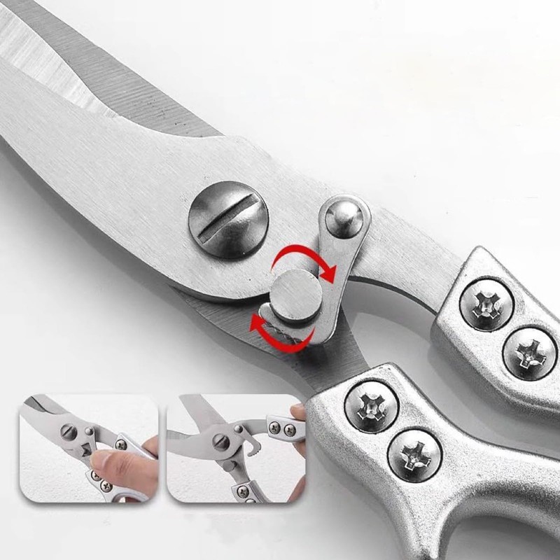 Premium Kitchen Shears for Poultry, Fish, and Vegetables, Multipurpose Cooking