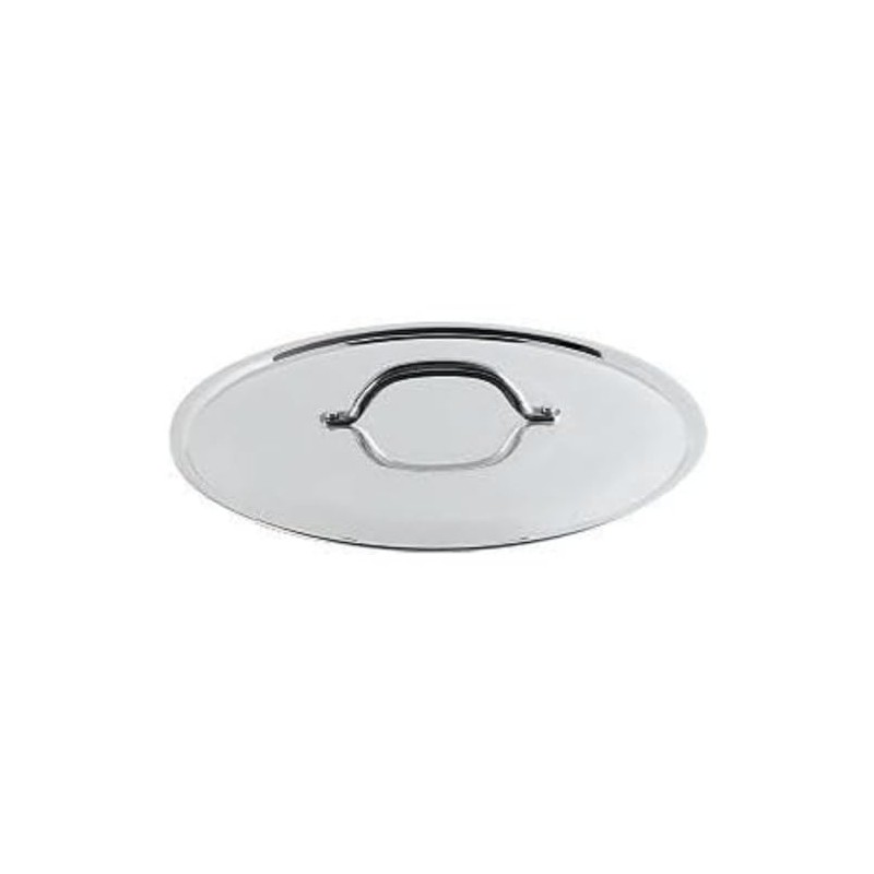 Pentole Agnelli Aluminium Round Lid With Steel Bridge, Diameter 22