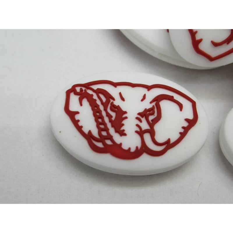Unbranded *NEW* 2X "CRIMSON TIDE" MASCOT SILICONE VIBRATION DAMPENERS TENNIS