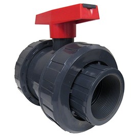 ERA Sch 80 PVC 1-1/4 Inch True Union Ball Valve, NPT Thread