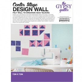 The Gypsy Quilter TGQ077 60" x 72" White Stage Wall Art - Purple