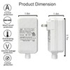Class 2 Power Supply for Permanent Outdoor Lights, 24V 1.5A