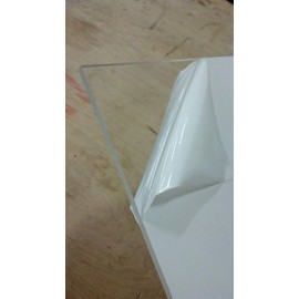 SIBE-R Plastic Supply - Cast Acrylic Plexiglas Sheet 8" X 12" X 1/4" Clear