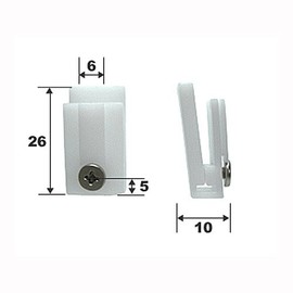 Screen Door Guide Bis Fixed for Test Guide Screen – 101 Silver 2 Pack