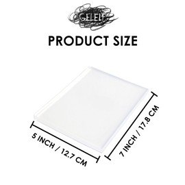 GELELF New Generation Gel Printing Plate, Upgraded Formula Printing Plate for Gel Printing Art, Gel Monoprinting Kit, Printmaking Supplies, No Aging and Bubbling(A5: 5" x 7")