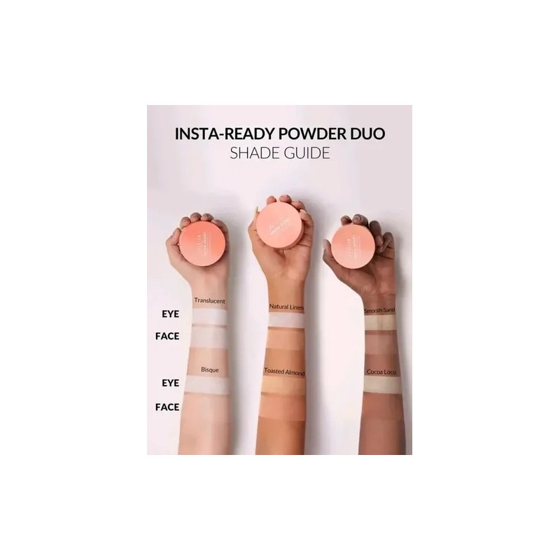 Sheglam Insta-ready Dúo Polvo Fijador Traslucido Translucent Color Cocoa Loco