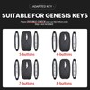 OLLEN NO-Screws Premium Leather Key Fob Cover, Fit for Genesis