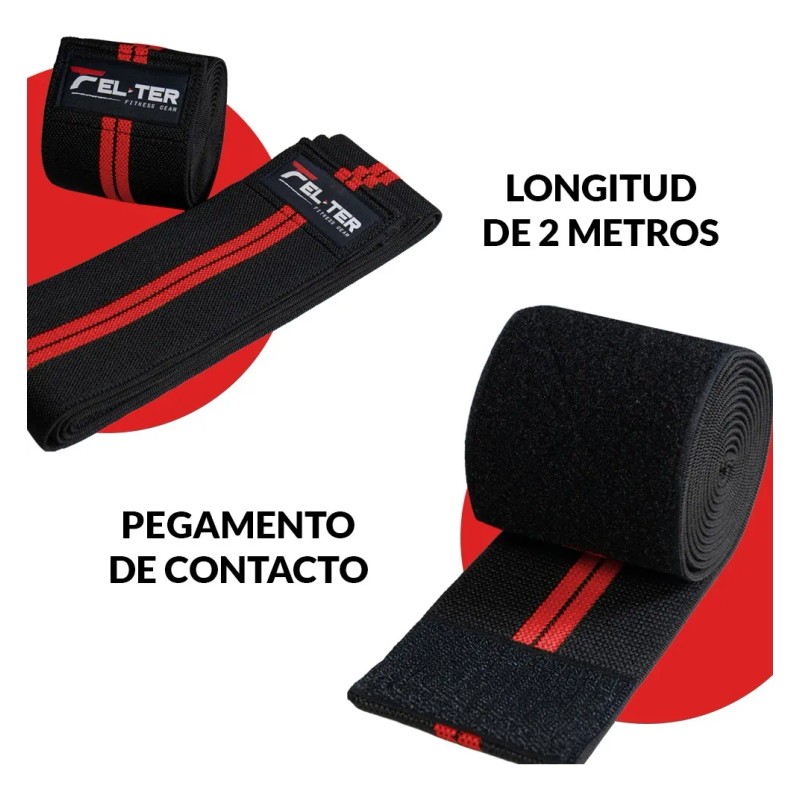 Vendas Para Rodillas, Rodilleras Gym, Crossfit, Marca Felter