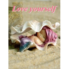 Gemmia Miniature Garden Mermaid Fairy Statues- Dream Mermaid in Shell