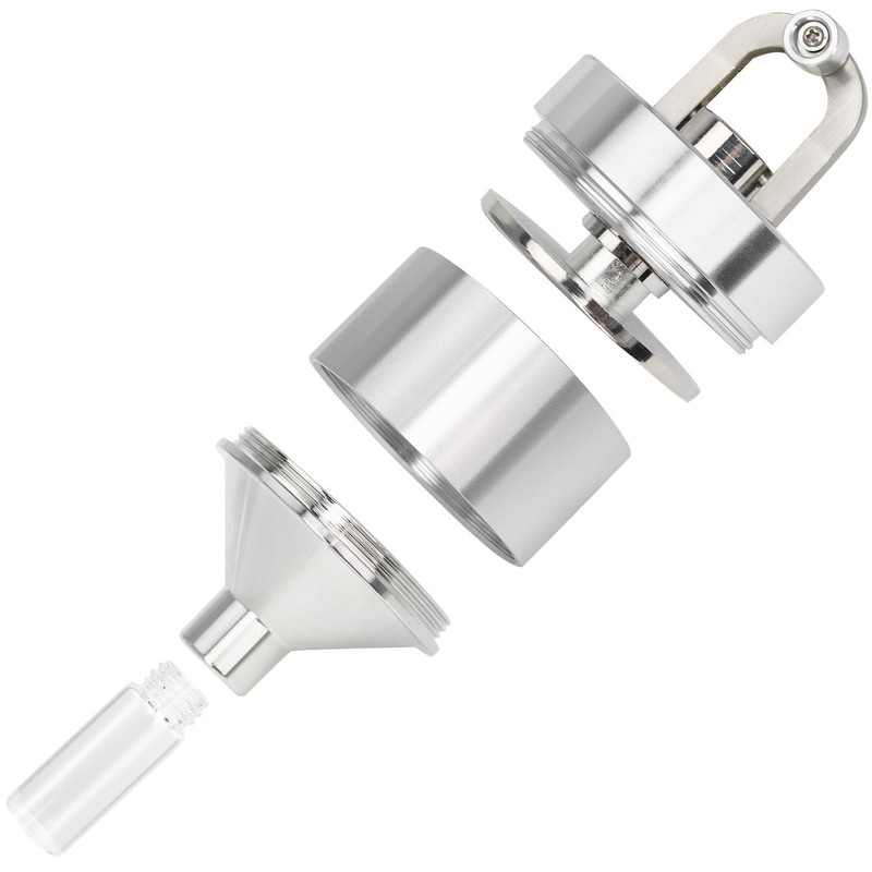 Grinder【Superfine Grinding】aluminum alloy Pepper Grinder Set, Silver 2.2 inch