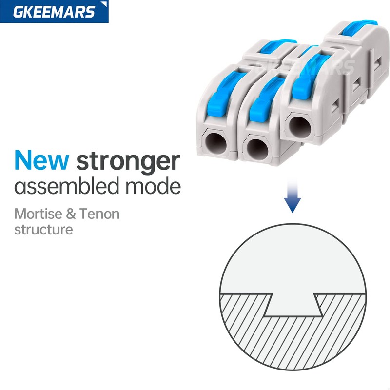 GKEEMARS 20 Pcs Wire Connector, 1 Conductor Compact Wire Splicing