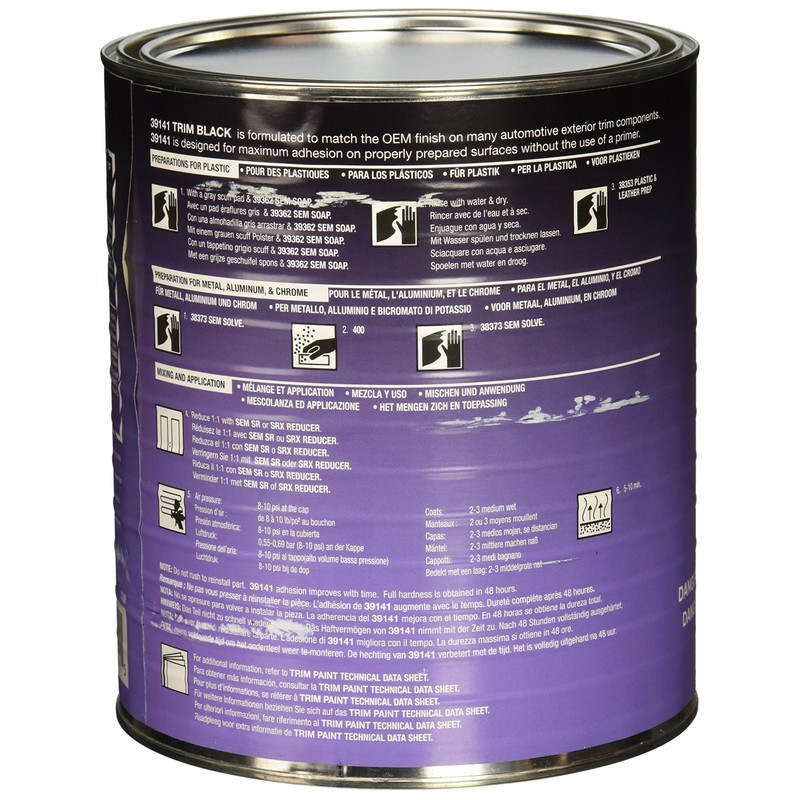 SEM 39141 Trim Black - 1 Gallon