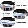 10pcs Clear Plastic Valance Clips for Horizontal Blinds - 64mm