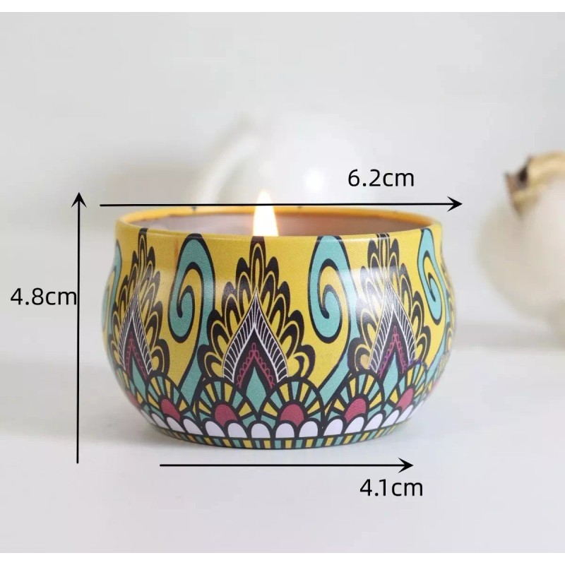 4 Piezas Velas Aromáticas De Cera De Soja Para Aromaterapia