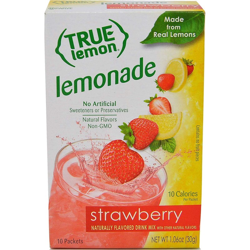 True Lemon Strawberry Lemonade, 10 count - 4 pack
